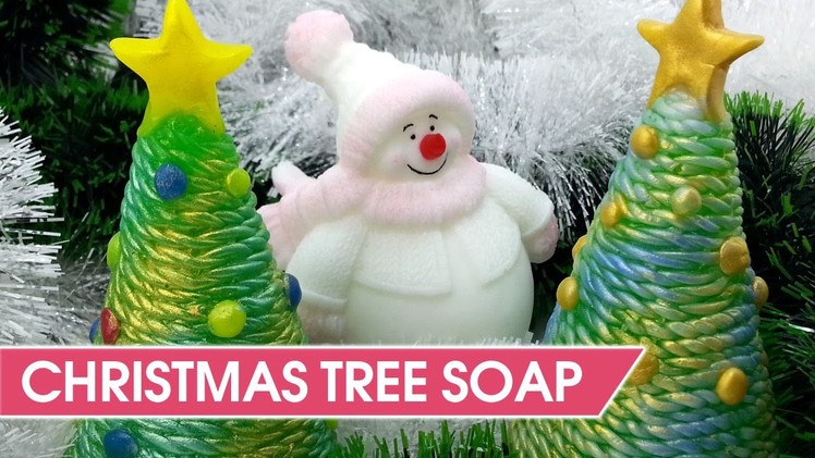 DIY Christmas Tree Soap idea - How to make custom molds