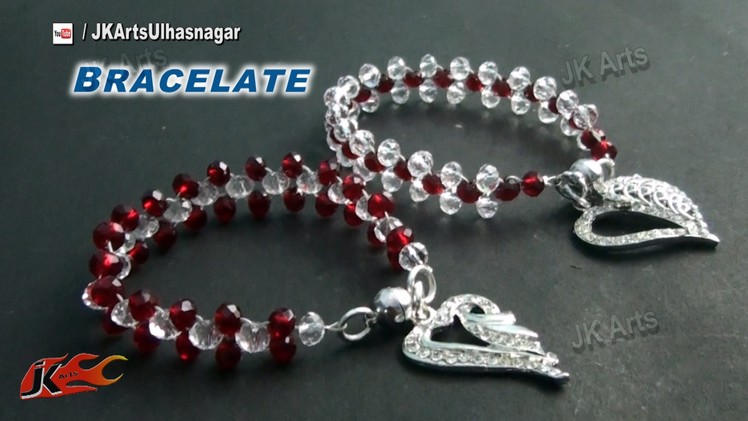 DIY  Crystal Beads Bracelet | Valentine's Day Gift Idea  | How to make | JK Arts 834