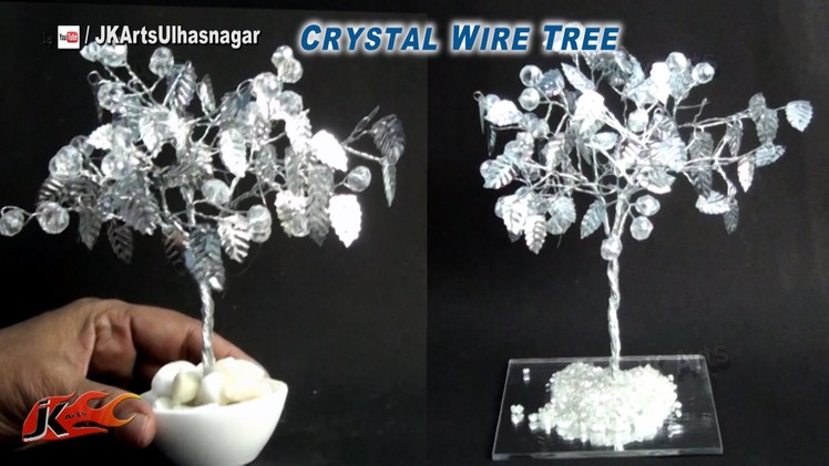 DIY Crystal Beads Wire Tree | How to make | JK Arts 833