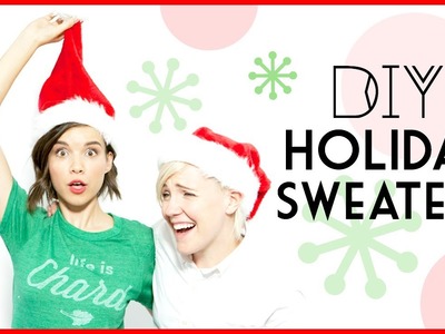 DIY Holiday Sweaters ft. Hannah Hart. #DIYDecember LAST DAY!