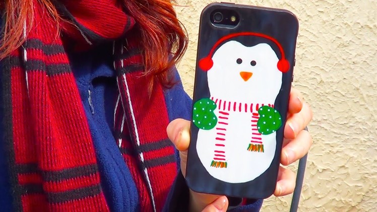 DIY Holidays Penguin Cellphone Case