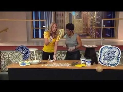 DIY Mosaic China Plate Table Tops with Jane Monzures