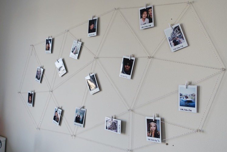 DIY Polaroid Photo Wall Display