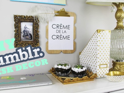 DIY Tumblr Desk Decor Makeover Room Decor Goals