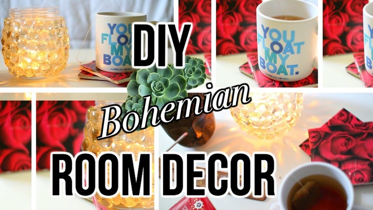 DIY Tumblr inspired Room Decor : Bohemian style