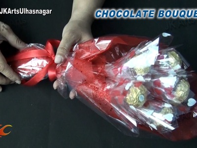 DIY Valentine's Gift Idea | Ferrero Rocher Chocolate Bouquet | How to make | JK Arts 837