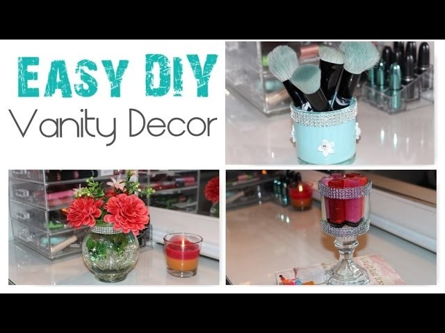 Easy DIY Room + Vanity Decor Brush Holder + Lipstick Holder