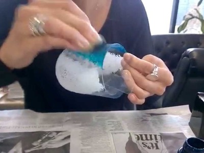 Glass Painting -  DIY Summer Themed Glass using Pebeo Porcelaine Paints - Crafty Crusaders