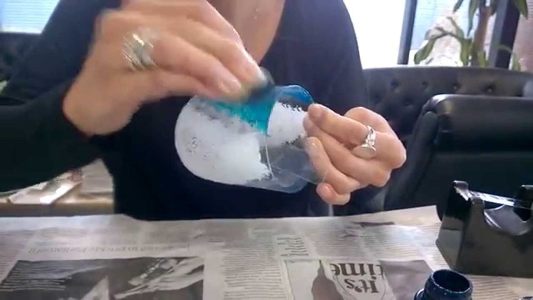 Glass Painting -  DIY Summer Themed Glass using Pebeo Porcelaine Paints - Crafty Crusaders