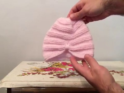 Hand Knitted Baby Hat Pink
