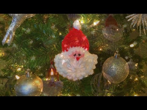 How To Crochet A Santa Ornament, Lilu's Knitting Corner Video # 13
