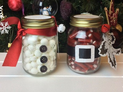 How To: DIY Santa and Snowman Mason Jar Gifts