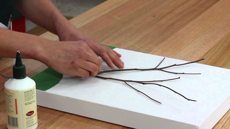 How To Make A Twig Tree Canvas - DIY At Bunnings