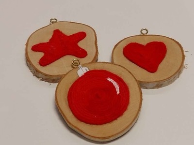 How To Make Christmas Ornaments With A Wood Disc - DIY Crafts Tutorial - Guidecentral