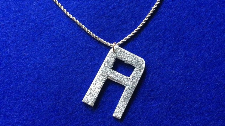 How To Make Glittery Alphabet Pendants - DIY Style Tutorial - Guidecentral