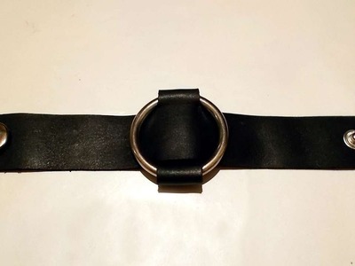 How To Make Leather Bracelet With A Metal Ring - DIY Style Tutorial - Guidecentral