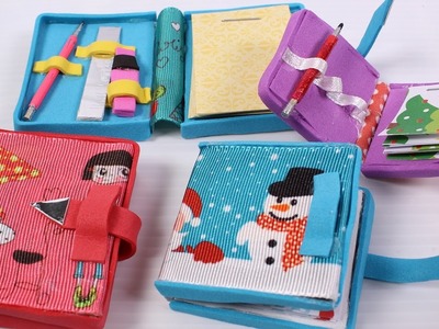 How to make miniature Doll Diary: doll school supplies