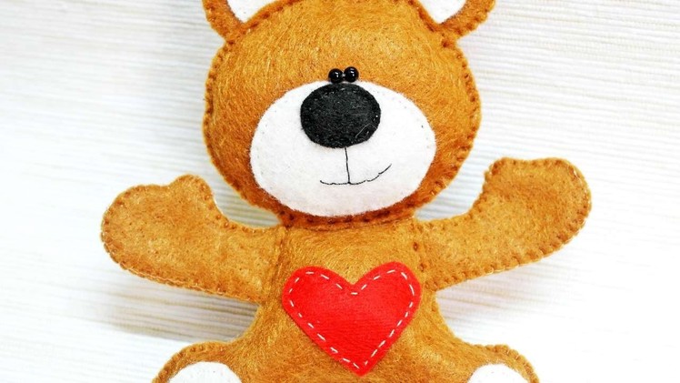 How To Sew An Adorable  Felt Bear - DIY Crafts Tutorial - Guidecentral