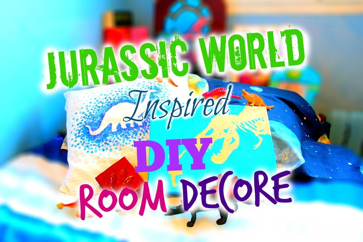 JURASSIC WORLD DIY ROOM DECOR SPECIAL : CANVAS + PILLOW + 3D BOX !!