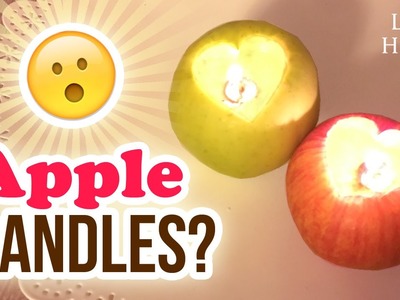 Make CANDLES using APPLES!! Easy 2-Minute DIY