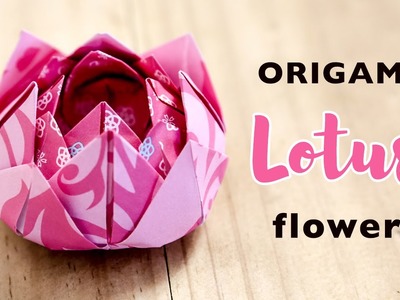 Origami Lotus Flower Instructions - DIY - Easy!