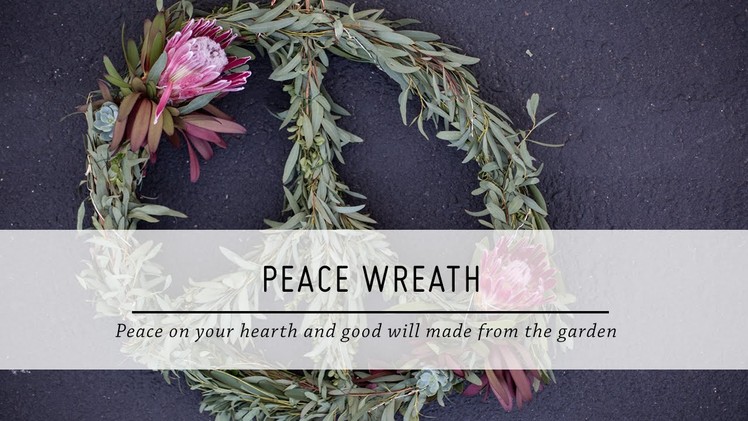 Peace Wreath | DIY Holiday Decor | Stop Motion Tutorial | Mr Kate
