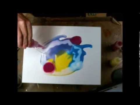 Pouring Medium and Splash Ink Canvas