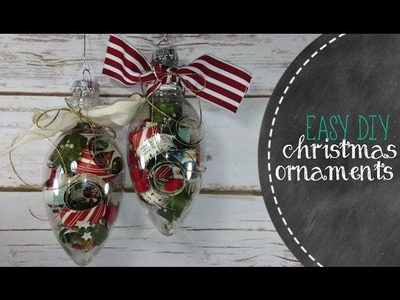 Simple DIY Christmas Ornaments With Designer Paper