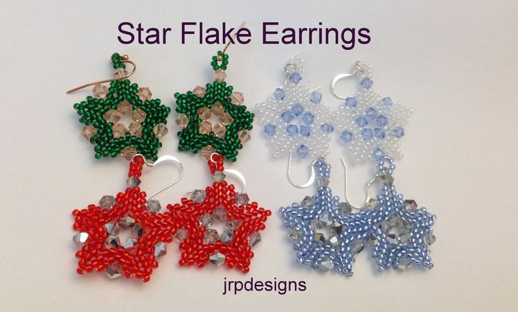 Star Flake Earrings-Beginners Level