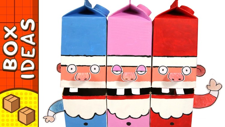 Cardboard Singing Santa's | Christmas DIY Crafts Ideas For Kids