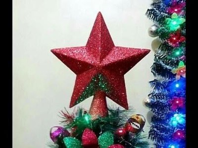 DIY# 25 Star for Christmas Tree Made of Recycled Box ( Perfect Star )
