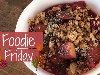 DIY Chai Spiced Apple Berry Crisp Breakfast Bowl | Gluten + Dairy FREE |
