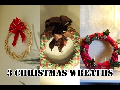 DIY Christmas Wreaths Out Of Household Items | Recycled Crafts | Gift Princess