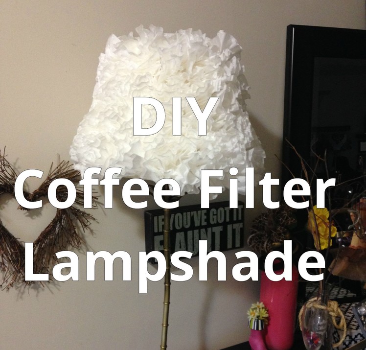 DIY Coffee Filter Lampshade