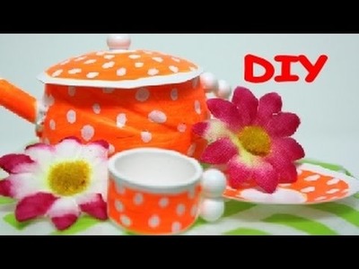 DIY Crafts: How to Make The Cute Teapot and Cup Toys for Kids Recycled Bottles Crafts