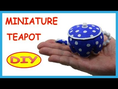 DIY Crafts: Plastic Bottles Miniature Teapot -  Recycled Bottles Crafts How to Tutorial