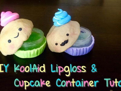 DIY Cupcake Polymer Container & Homemade Lip Balm Tutorial