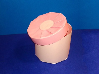 DIY Cylindrical Gift Box ! Easy candy round shape box! Great ideas for Christmas!  Caixa redonda