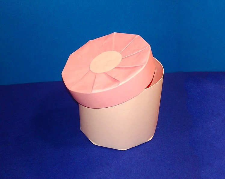 DIY Cylindrical Gift Box ! Easy candy round shape box! Great ideas for Christmas!  Caixa redonda