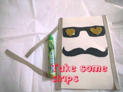 DIY. Easy Father's Day Greeting Card Making Idea. Happy Father's Day Card