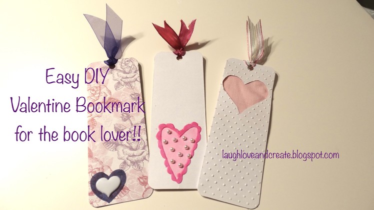 DIY | Easy Valentine Heart Bookmark :: Gifts for the bookworm in your life!