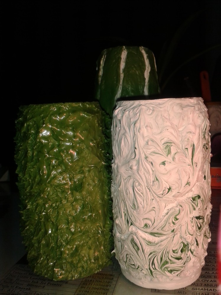 DIY Flower Vase Made Out Of A Paper Roll.