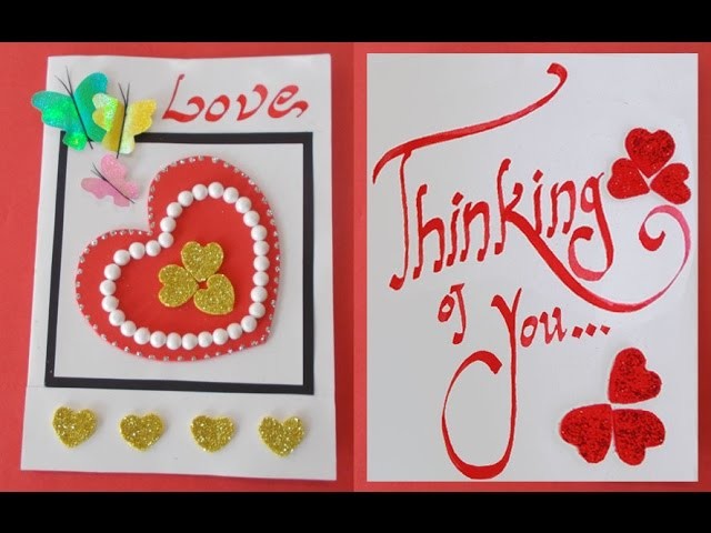DIY Handmade Card : How to Make an Easy Valentine’s Day Card - Gifts Ideas
