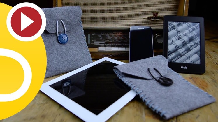 DIY Kindle. iPad. iPhone. Samsung Galaxy - Felt Case (idea for present)