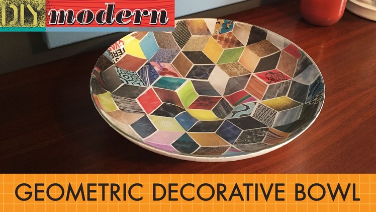 DIY: Make a modern geometric decorative bowl