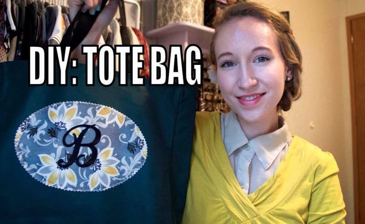 DIY: Monogrammed Tote Bag