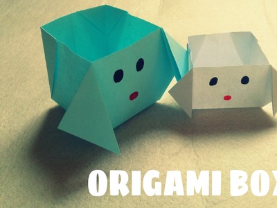 DIY - Origami Dog Box - Paper Dog Box