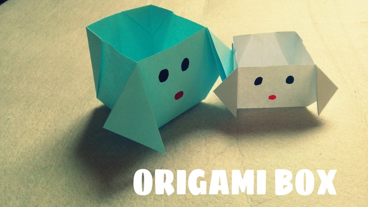 DIY - Origami Dog Box - Paper Dog Box