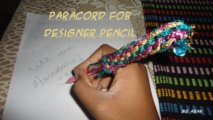 DIY Paracord Fob Designer Pencil Time Lapse