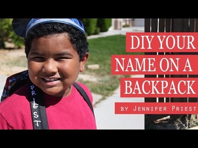 DIY Personalized Backpack - with JOY S.A. Iron-Ons #sponsored